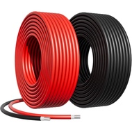 Solar Panels Extension Cables, 6mm²/4mm² PV Cable Without Connectors, IP68 Waterproof, 10AWG/12AWG S