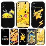 for Huawei Nova 2i 2 Lite 3 3i 4E 5i 5T 7 10 SE 8i Y61 Anime Cartoon Pikachu 4Y18 TPU Black Soft Sil