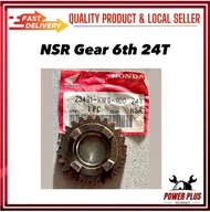 Honda NSR 150 NSR150 NSR-150 Gear Main Shaft Mainshaft Gear 6th 24T 23491-KW6-900 Honda NSR 150 NSR1