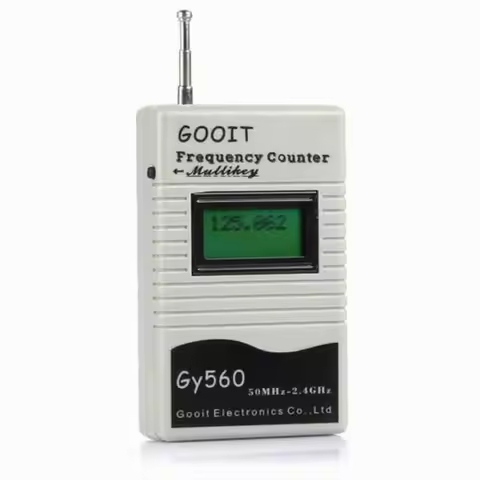 GY560 Frequency Meter Counter Tester for Two-Way Radio Transceiver GSM 50MHz-2.4GHz 7 DIGIT LCD Disp