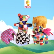 PLUS ✨High Quality✨PLUS Plaid Elephant Emma Plush Toy, Cosy Padded Toy for Girlfriend, Soft Padded F