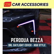 RGB COLOURFUL PERODUA BEZZA 2020 - 2025 DRL FOG LAMP DAYLIGHT LED ACCESSORIES