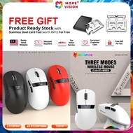 XUNFOX H9/H9 PRO Mouse Trimode 2.4G Bluetooth USB Cable PAW3311 Gaming PC Laptop Mice Magnetic Charg