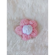 Crochet Puff Flower Applique Flower Crochet Puff