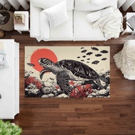 HBS - Floor Carpet Living Room Carpet Minimalist Carpet Cartoon Animal Motif Carpet 150x100 & 140x20