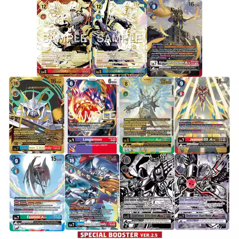 Digimon Card Game (BT-20) OVER THE X Special Booster 2.5 Omegamon Alphamon Zephagamon Examon Texture