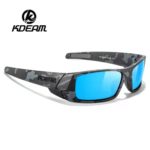 KDEAM Polarized Sun Glasses Men Women Driving Shades Male Rectangular Sunglasses Hiking Versatile Ey