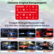 Banapassport Amusement IC Blank Card and Wangan Midnight Maximum Tune Special Edition Sticker Design