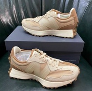 原裝有盒anb brand x New Balance NB 327 復古百搭時尚織物耐磨 低幫 休閒跑步鞋 男女同款 卡其棕