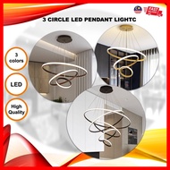 PENDANT LIGHT LAMPU GANTUNG DINING LIGHT 3 CIRCLE 3 RING 5 CIRCLE 5 RING 3 COLOR 3 COLOUR LIGHT