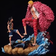 One Piece AW Luffy VS Doflamingo Little Donde Island Famous Scene GK Figure Model Decoration Merchandise