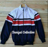 Jaket Tracktop Putih Navy ROJALI