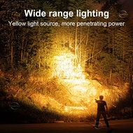 12000LM Diving Flashlight Yellow Light Super Bright XHP90 Dive Torche Rechargeable 100m Underwater L