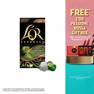 L'OR Espresso Hazelnut Coffee Capsules- Compatible with Nespresso®* Original Coffee Machines, 10 cap