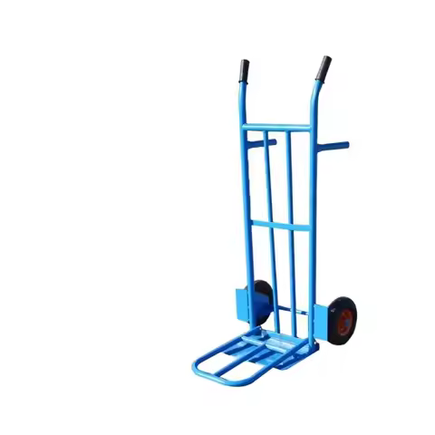 Load 350kg Trolley Two Wheels for Moving Heavy Furniture Cmetallic Warehouse Trolley Durable Handcar