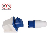 16 Amp 3 Pin Embedded Connection Waterproof Plug Socket