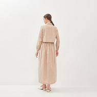 GRAPHIS Double Layer Stripes Maxi Dress