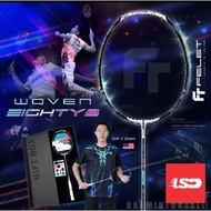 FELET WOVEN EIGHTY8 Badminton Racket 100% Original by FLEET + FREE GRIP(Gift Box Set)