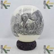 OSTRICH EGGS ART & STANDS - TELUR BURUNG UNTA OSTRICH, South Africa