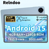 Android 15 Tablet, 2025 NEW 11 Inch, T615 Octa-Core 2.0GHZ, (20GB+4GB)RAM+128GB ROM, 5MP+13MP Dual C