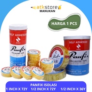 PANFIX Cellulose Tape – 1 Inch x 72 Yard 1/ 2 Inch x 72 Yard 1/ 2 Inch x 36 Yard – Clear Self Adhesi