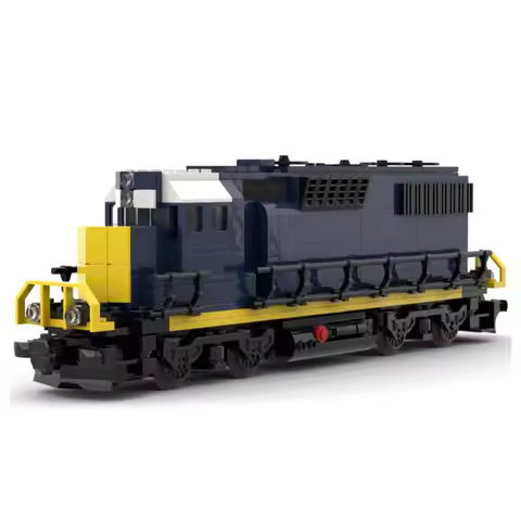 Chinese Bricks MOC-161543 Maersk Train GP40 CSX Model, 656pcs DIY Assembly Diesel Locomotive Blocks 