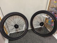 Dahon大行p10  20吋摺車輪組連呔