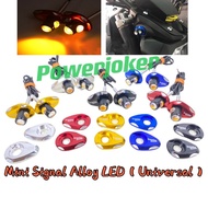 Universal Alloy Signal LED Lamp Lampu Cover Signal Accessories With Relay Set Y16 Y16ZR Y15 Y15ZR LC135 RS RSX Dash Wave