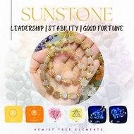 SUNSTONE NATURAL CRYSTAL GEM STONE BRACELET ACCESSORIES