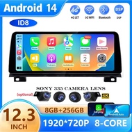 12.3" Android 14 Wireless Carplay Car Stereo For BMW 7 Series F01 F02 CIC NBT Multimedia Player WIFI