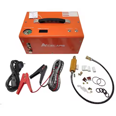 ACECARE 4500Psi 300Bar 110V/220V/12V DC PCP Compressor Portable High Pressure Compressor PCP Diving 