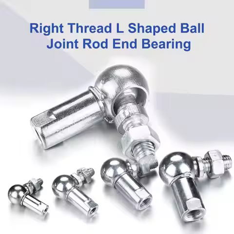 2Pcs M5 M6 M8 M10 Ball Joint Rod End Bearing Right Angle CS8/CS10/CS13/CS16 Rod End Ball Bearing