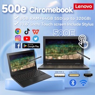 Lenovo 500e Chromebook laptop/8GB RAM+64GB SSD/flip touchscreen/stylus/Chrome OS/study work gaming