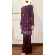 Baju Kurung Sari in Purple by Jakel ( Size S)