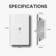 MOES Tuya WiFi Smart Toggle Style Switch US Neutral Wire Required 3-Way Switch App Remote Control Wo