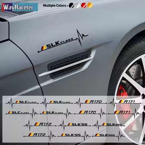 2 Pcs Reflective Vinyl Decal Germany Flag Window Sticker For Mercedes Benz SLC SLK Class R170 R171 R