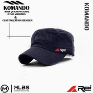 Topi komando head caps logo rei