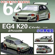 YM 1: 64 Honda Civic Civic EG4 K20 Pandem JDM Resin Car Model