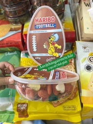 [Date Mới 12/2025]Kẹo Dẻo Trái Cây Haribo Football - Haribo Osterei Đức Hộp 600 gram