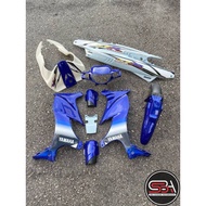 COVERSET ORIGINAL HLY – YAMAHA 125z 125zr BIRU MERAH PETIR STICKER SIAP TAMPAL PERCUMA EMBLEM TIMBUL