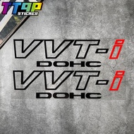 Decal Phản Quang Trang Trí Ô Tô Phụ Kiện Độ Xe VVTI DOCH Dán Vinyl Cho Toyota Vios Corolla Altis Cam