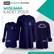 TSHIRT MUSLIMAH KADET POLIS [FABRIC TC 26]