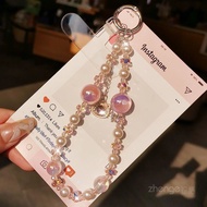 Wrist-Mounted Crystal Hello Kitty Phone Strap, Lucky Kitty Charm挂件 for CCD Camera & Cell Phone