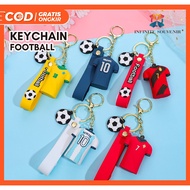 GANTUNGAN Custom Football Keychain Football Costume Keychain/ Football Shirt Keychain/