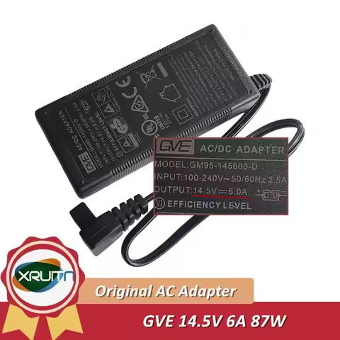 Genuine GVE GM95-145600-D AC DC Adapter Car Refrigerator Charger 14.5V 6A 87W 12/24V for MCD65 MCD50