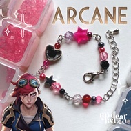 arcane inspired bracelets (violet, jinx, caitlyn, ekko) | mydearkei.co