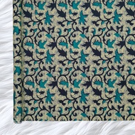 KAMDAR Batik Indigo Cambric Prints Bidang 44" Open Meter (Kain Ela) - 100% Cotton Fabric