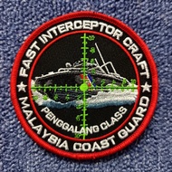AIRWINGS | PATCH | EMBROIDERED | MALAYSIA COAST GUARD | PENGGALANG CLASS FAST INTERCEPTOR CRAFT & PE