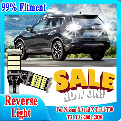 2PCS Canbus Car LED Reverse Light 6000K CSP Chips For Nissan X-trail X Trail T30 T31 T32 2001-2020 B