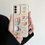 S case เคสการ์ตูนนูน3D ขอบข้างมีลาย OPPO A15 A16 A17 A18 A54 A53 A58 A57 A79 A38 A77S RENO4 RENO5 RE